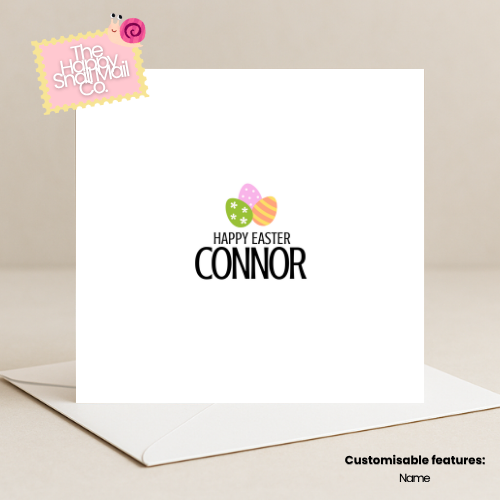 Eggs Happy Easter (Customisable)