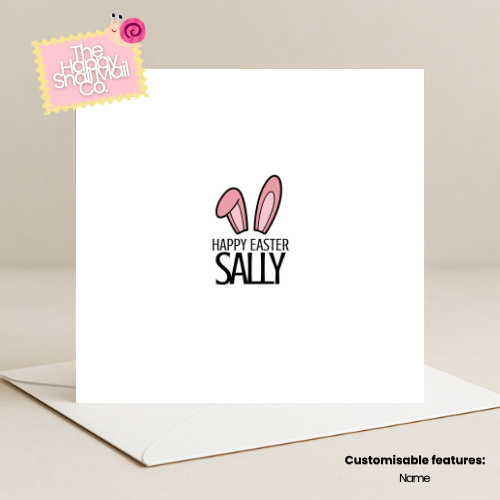 Bunny Ears Happy Easter (Customisable)