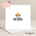 Building Blocks Thankyou Card (Customisable)