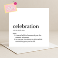 Dictionary Celebration Card