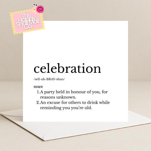 Dictionary Celebration Card