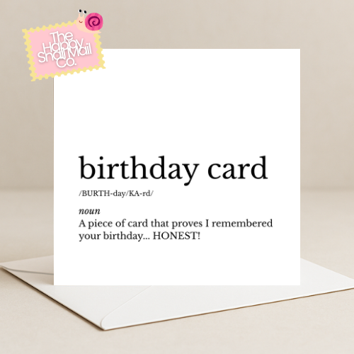 Dictionary Birthday Card 2