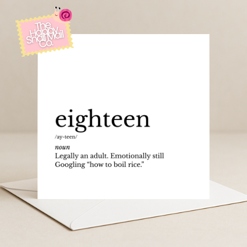 Dictionary Eighteen Card