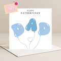 Balloons Fathers Day Card (Father's Day Card)