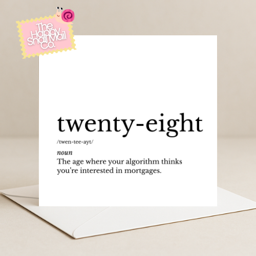 Dictionary Twenty-Eight Card