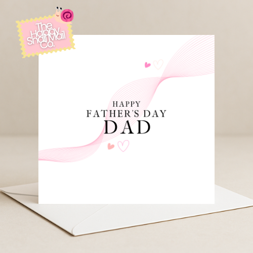 Pink Wave (Father's Day Card)