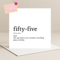 Dictionary Fifty-Five Card