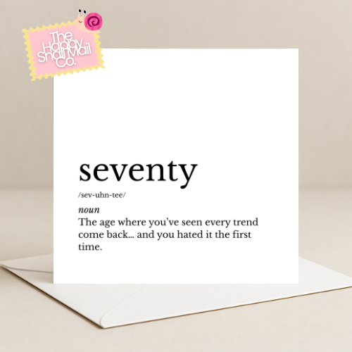 Dictionary Seventy Card