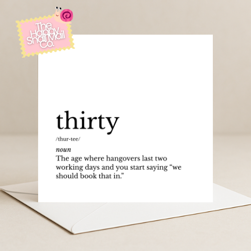 Dictionary Thirty Card