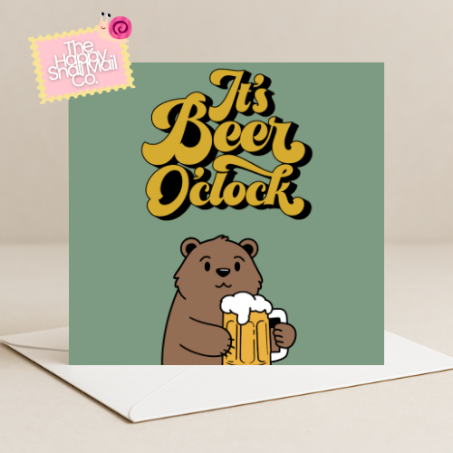 It's Beer O'Clock (Father's Day Card)