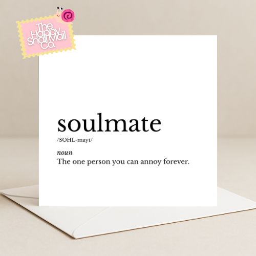 Dictionary Soulmate Card