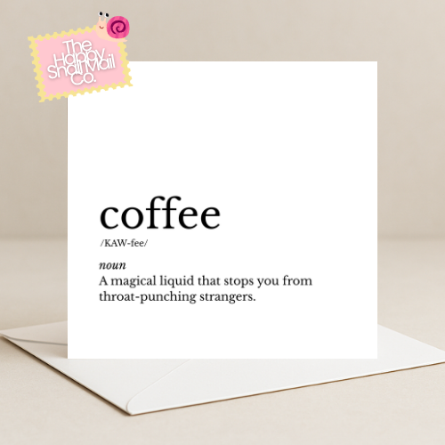 Dictionary Coffee Card