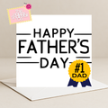 Number 1 Dad (Father's Day Card)