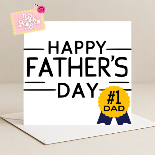 Number 1 Dad (Father's Day Card)