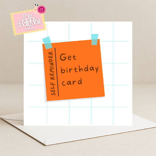 Post-It Reminder Card