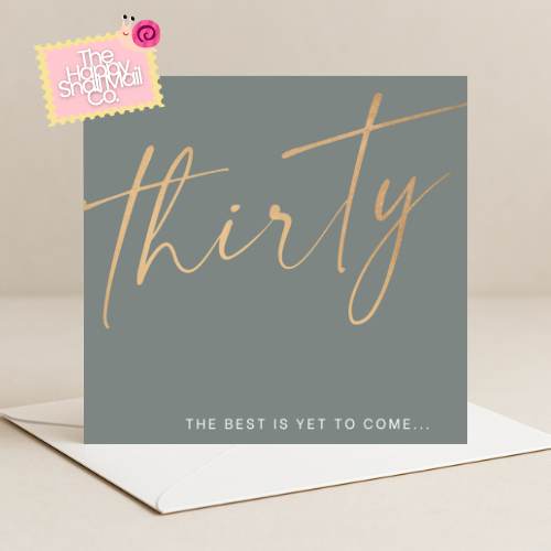 Thirty Birthday Card