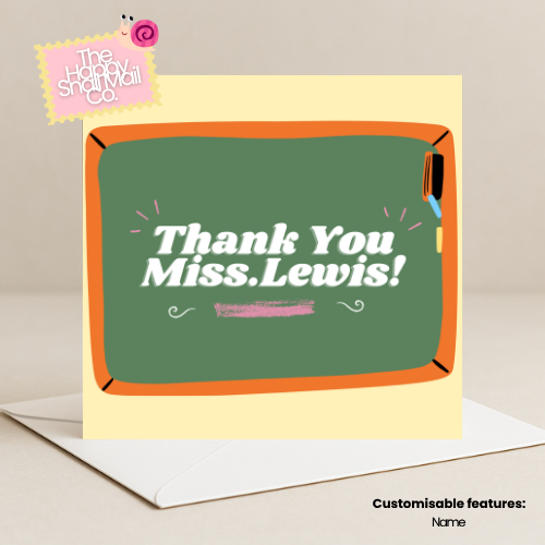 Teacher Board Card (Customisable)