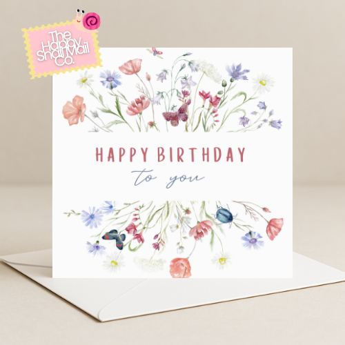 Flowers Birthday Card