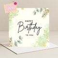 Green Birthday Card