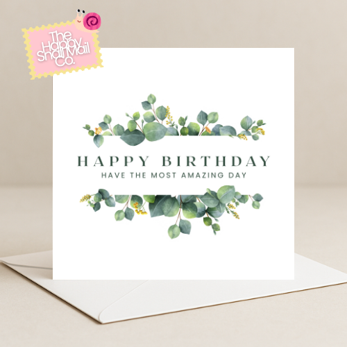 Leaf Birthday Card