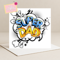 Cartoon SUPDER DAD (Father's Day Card)