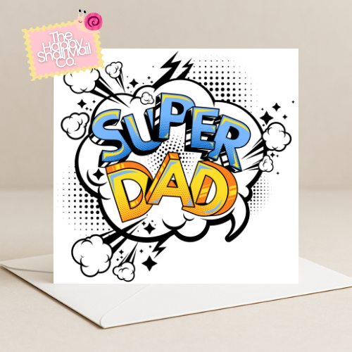 Cartoon SUPDER DAD (Father's Day Card)