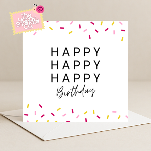 Confetti Birthday Card