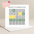 Wordle Card (Father's Day Card)