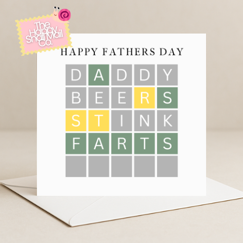 Wordle Card (Father's Day Card)