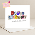 Newspaper Happy Birthday Card