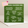 Phrases Said By Golfers Card