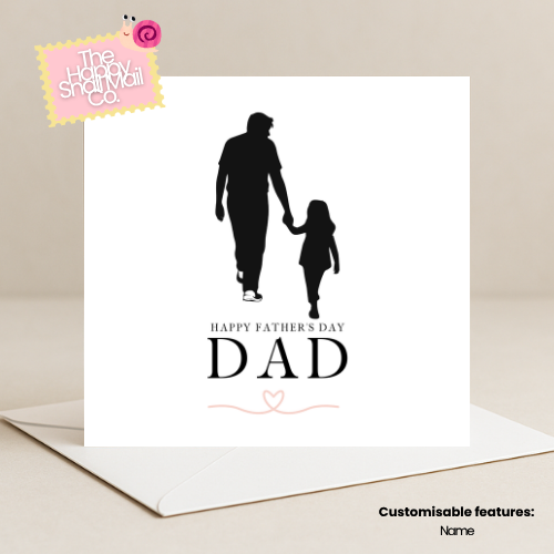 Father and Daughter Silhouette (Father's Day Card)