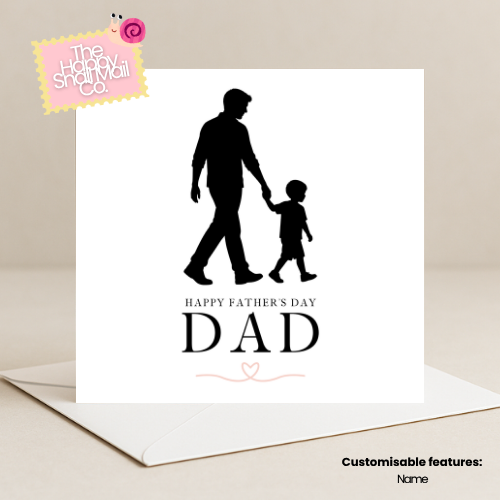 Father and Son Silhouette (Father's Day Card)