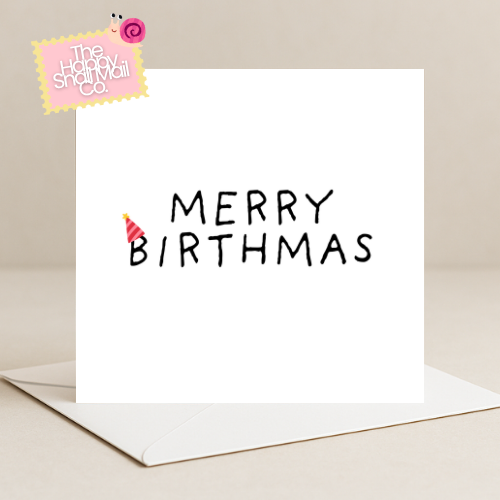 Merry Birthmas Card