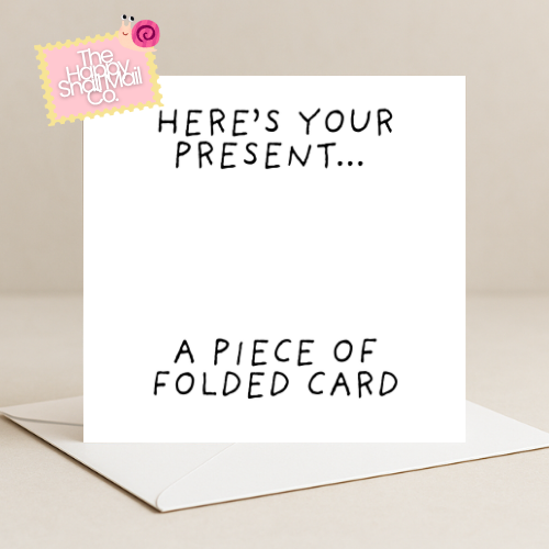 A Piece Of Folded Card Card