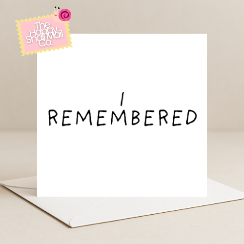 I Remembered Card