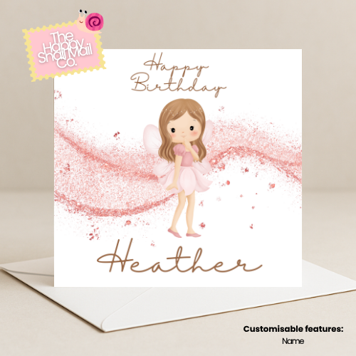 Sparkle Fairy Happy Birthday Card