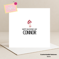 Flowers Valentine Day Card (Customisable)