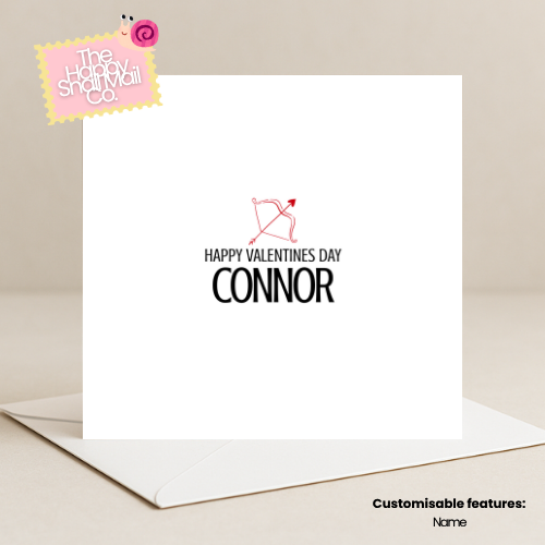 Arrow Valentine Day Card (Customisable)