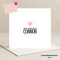 Heart Happy Anniversary Card (Customisable)