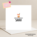 Cocktail Birthday Card (Customisable)