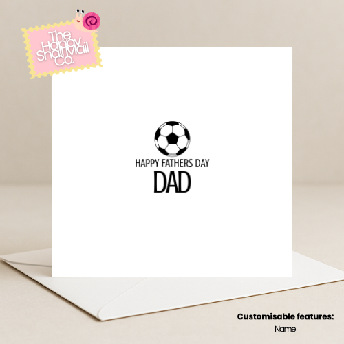 Football Happy Fathers Day (Customisable)