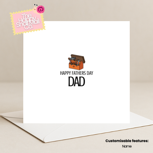 Tool Box Happy Fathers Day (Customisable)