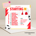 Football Starting Birthday Card (Customisable)